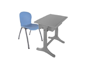 单人课桌椅CG-SA01_办公家具_单人课桌椅_学校家具