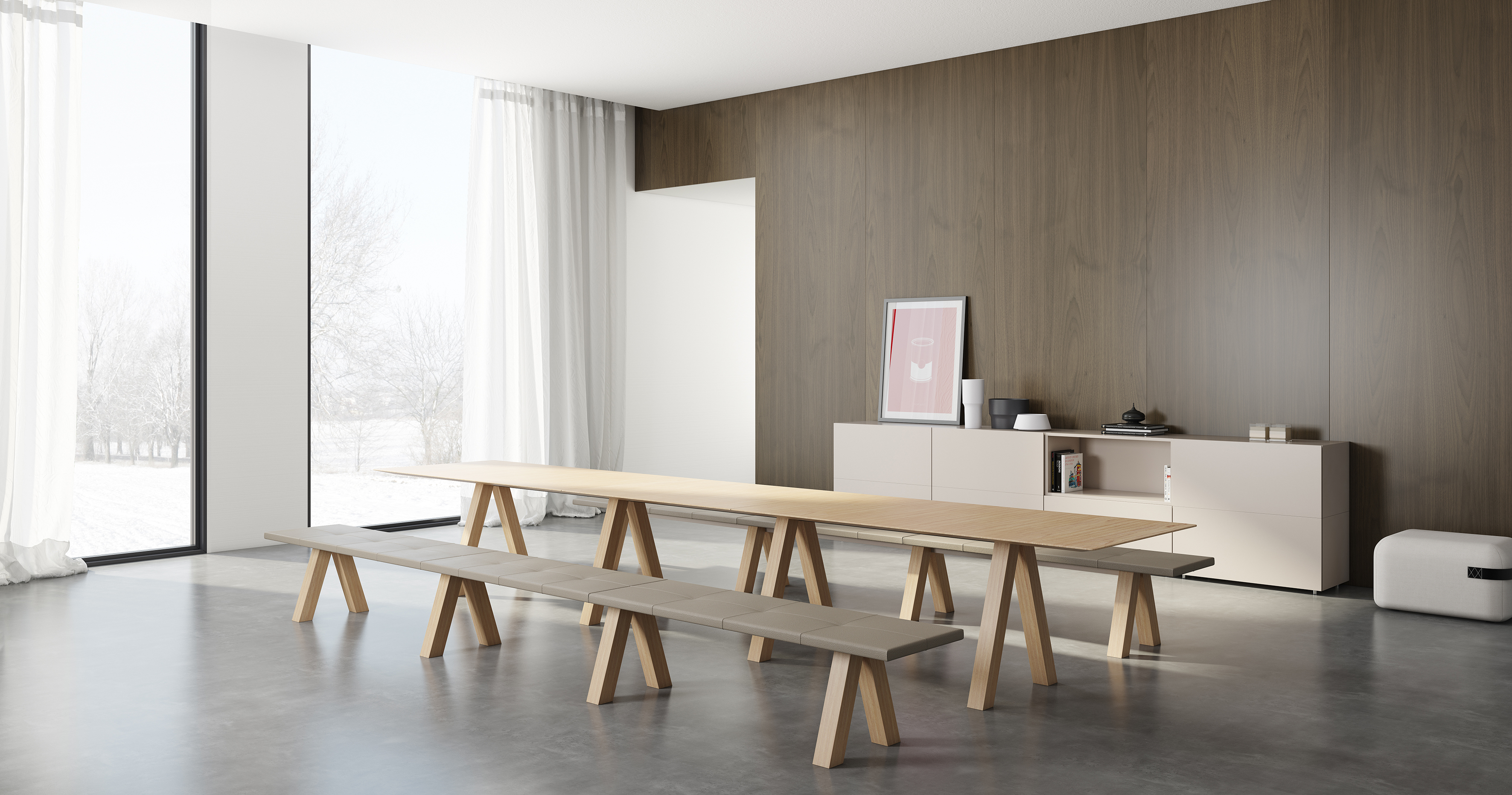 开云手机入口 - 坐具|长凳|办公家具|开云中国家具|Trestle bench 长凳