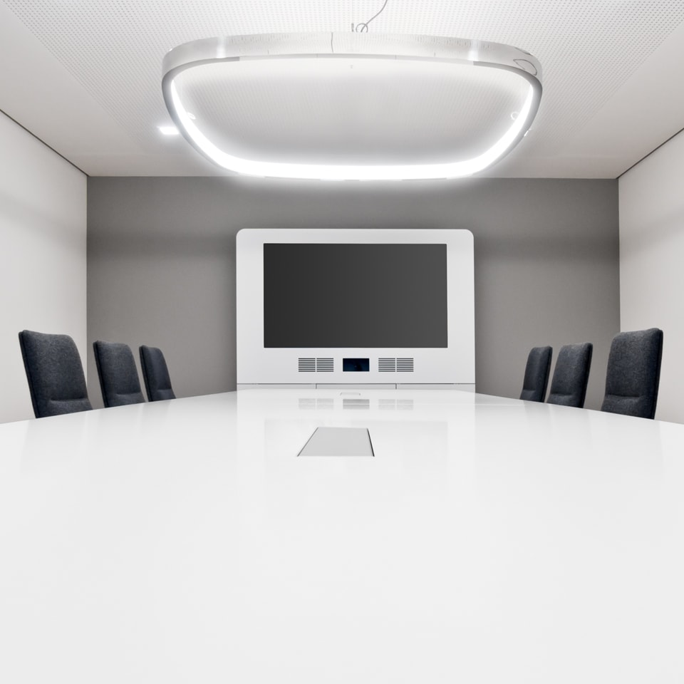HUB视频系统|HUB视频应用|办公家具|开云中国家具|W4视频会议系统桌