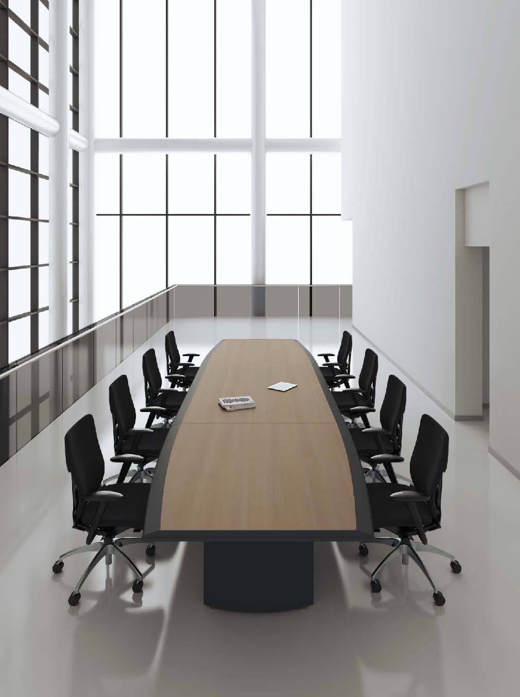 会议台|实木会议台|办公家具|开云中国家具|弧会议台
